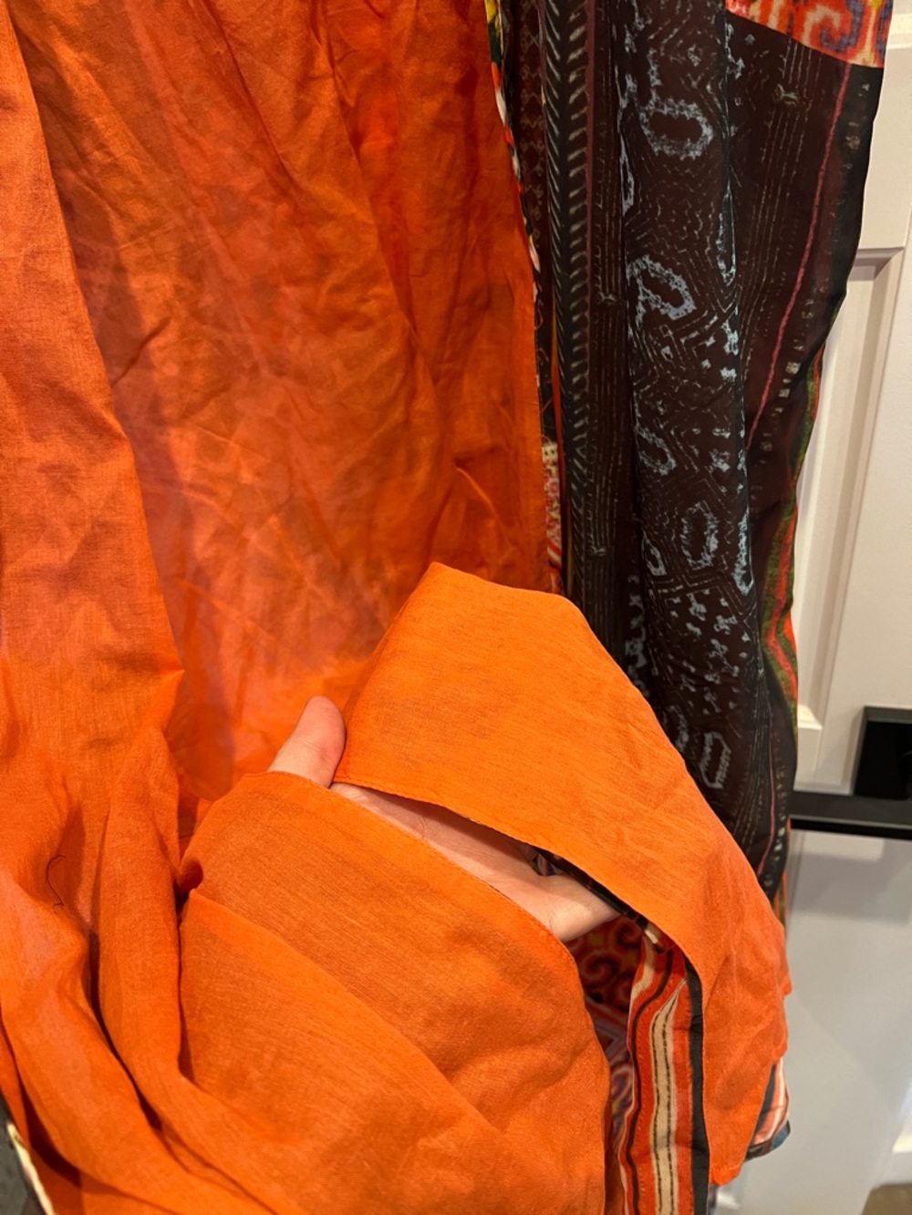 Boho Maxi Kimono Cover-Up in Rust Multi - Picture 10 of 10